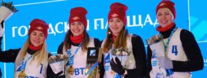 Брянские спартаковки стали победительницами первого этапа чемпионата России по волейболу на снегу