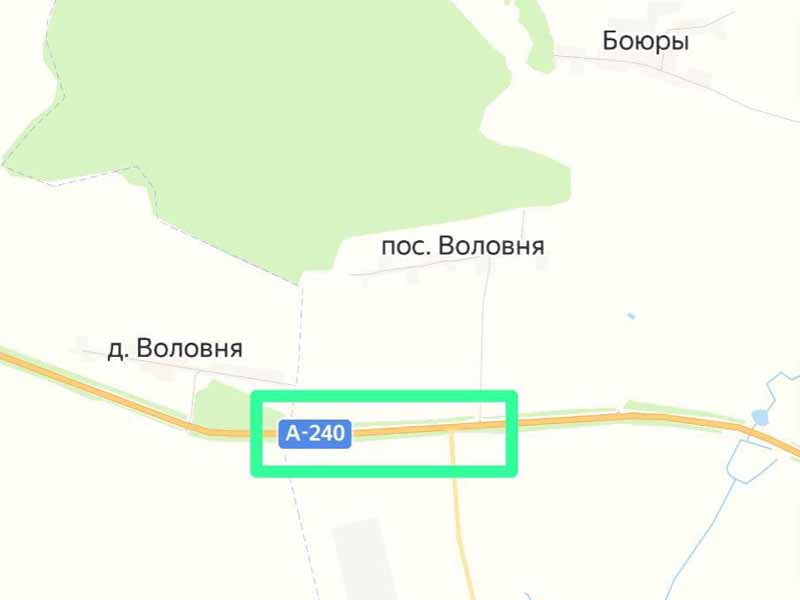 На транспортной развязке трассы А-240 у деревни Воловня под Почепом на две недели отключили свет