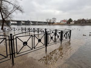 Зимний паводок на Десне пришёл в Брянск третий год подряд